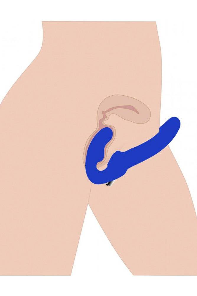 XR Brands - Strap U - Revolver II Vibrating Strapless Strap On Dildo - Stag Shop