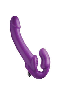 Thumbnail for XR Brands - Strap U - Revolver 7x - Thick Vibrating Strapless Strap-on - 7 Inch - Purple - Stag Shop