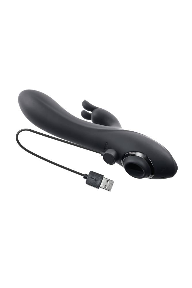 Evolved - Rabbit Hole Triple Stimulation Vibrator - Black - Stag Shop