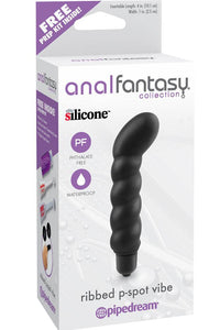 Thumbnail for Pipedream - Anal Fantasy - Ribbed P-Spot Vibe - Black - Stag Shop