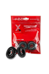 Perfect Fit - Xplay - Ribbed Slim Cock Rings - 2pk - Stag Shop