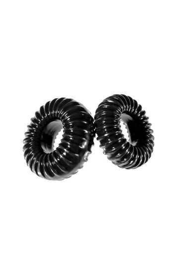 Perfect Fit - Xplay - Ribbed Slim Cock Rings - 2pk - Stag Shop