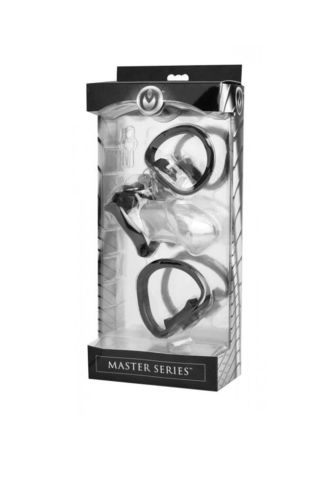 XR Brands - Master Series - Rikers - Locking Chastity Cage - Stag Shop
