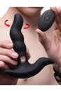 XR Brands - Prostatic Play - Rimstatic Rotating Prostate Plug & Remote - Black - Stag Shop