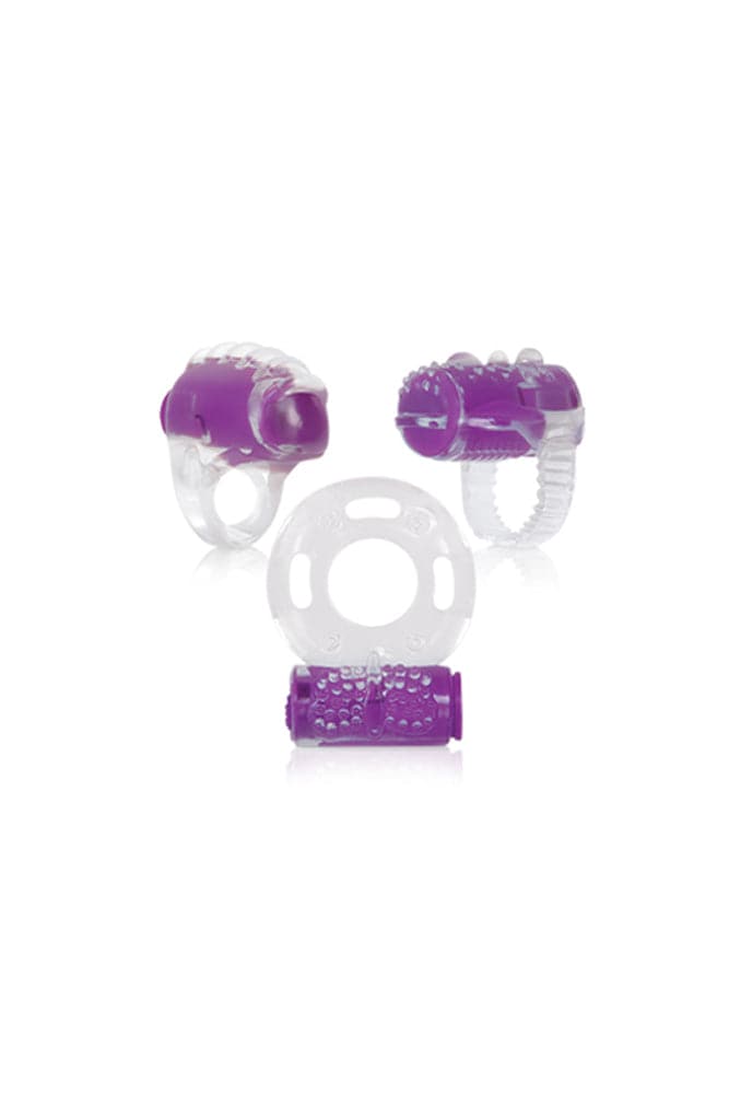 Evolved - Ring True Pleasure Ring Trio - Purple - Stag Shop