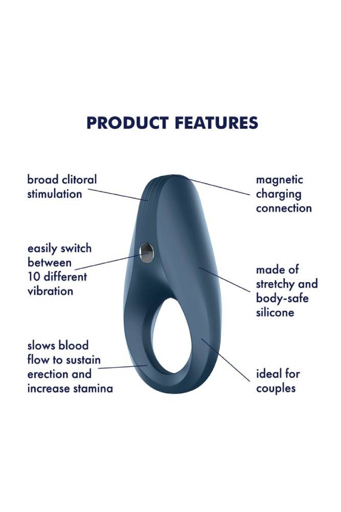 Satisfyer - Rocket Cock Ring - Navy - Stag Shop