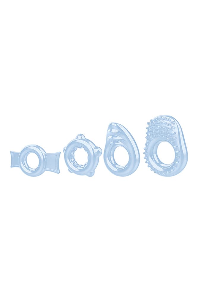 Zero Tolerance - Ring A Ding Ding Cock Ring Set - Blue - Stag Shop
