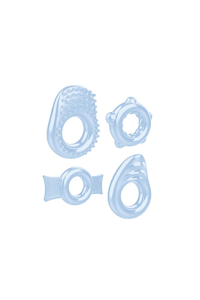 Zero Tolerance - Ring A Ding Ding Cock Ring Set - Blue - Stag Shop