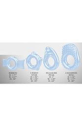 Zero Tolerance - Ring A Ding Ding Cock Ring Set - Blue - Stag Shop