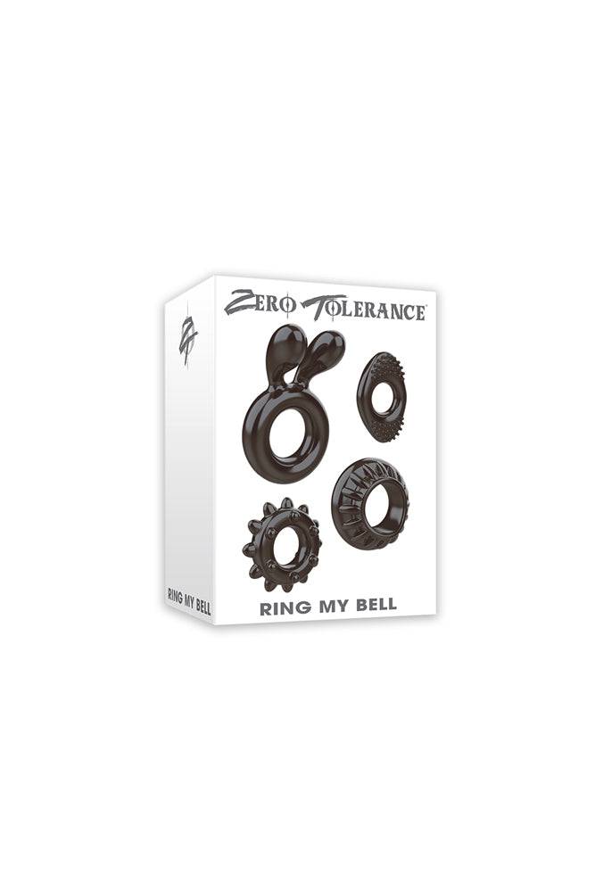 Zero Tolerance - Ring My Bell Cock Ring Set - Black - Stag Shop