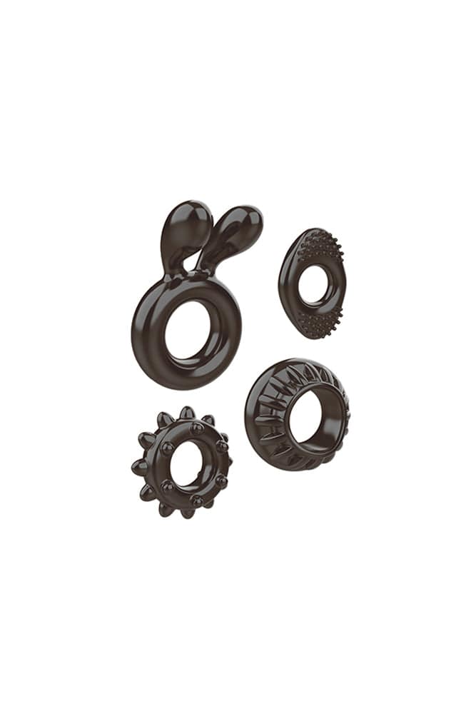 Zero Tolerance - Ring My Bell Cock Ring Set - Black - Stag Shop