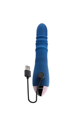 Evolved - The Ringer Thrusting Rabbit Vibrator - Blue - Stag Shop