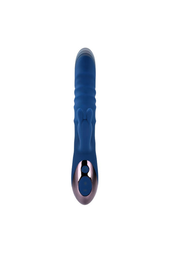 Evolved - The Ringer Thrusting Rabbit Vibrator - Blue - Stag Shop
