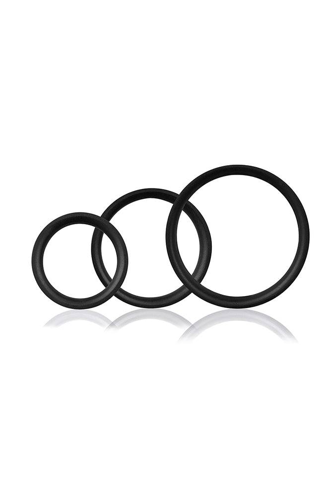Screaming O - RingO Pro Silicone Cock Ring Set - 3 pack - Black - Stag Shop