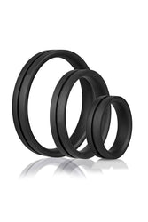 Screaming O - RingO Pro Silicone Cock Ring Set - 3 pack - Black - Stag Shop