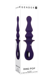 Evolved - Gender X - Ring Pop Vibrating Butt Plug - Purple - Stag Shop