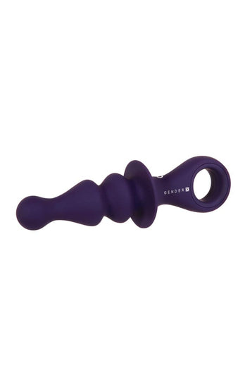 Evolved - Gender X - Ring Pop Vibrating Butt Plug - Purple - Stag Shop