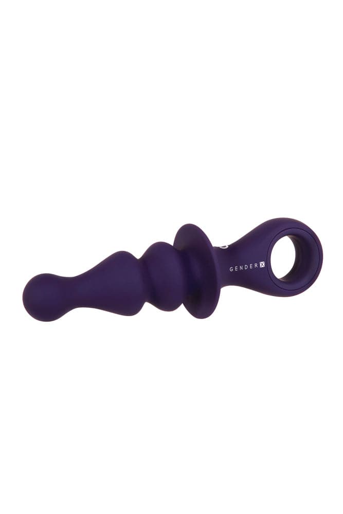 Evolved - Gender X - Ring Pop Vibrating Butt Plug - Purple - Stag Shop