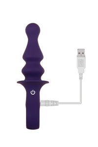 Thumbnail for Evolved - Gender X - Ring Pop Vibrating Butt Plug - Purple - Stag Shop