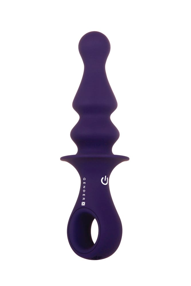 Evolved - Gender X - Ring Pop Vibrating Butt Plug - Purple - Stag Shop