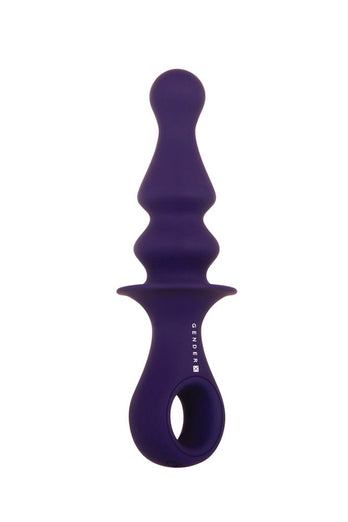 Evolved - Gender X - Ring Pop Vibrating Butt Plug - Purple - Stag Shop