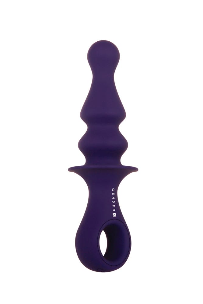 Evolved - Gender X - Ring Pop Vibrating Butt Plug - Purple - Stag Shop