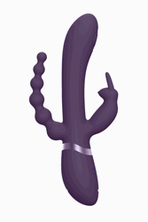 Shots Toys - VIVE - Rini Pulse Wave & Double Penetration Rabbit Vibrator - Purple - Stag Shop