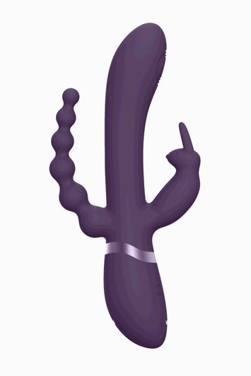 Shots Toys - VIVE - Rini Pulse Wave & Double Penetration Rabbit Vibrator - Purple - Stag Shop