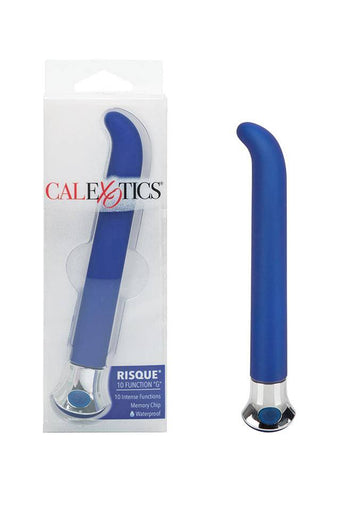 Cal Exotics - Risque 10-Function G-Spot Massager - Blue - Stag Shop