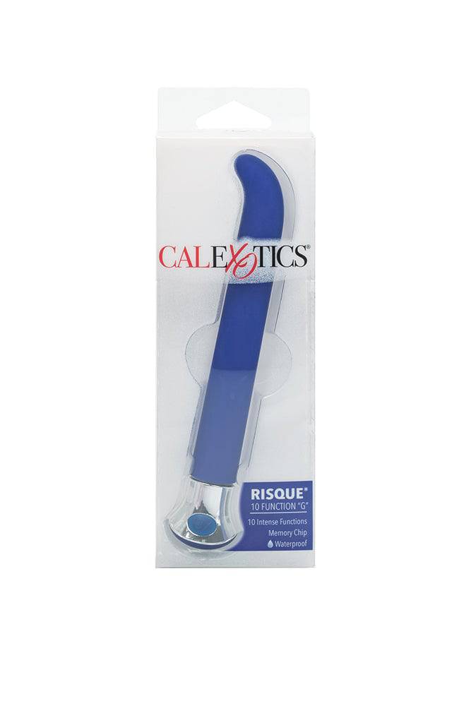 Cal Exotics - Risque 10-Function G-Spot Massager - Blue - Stag Shop