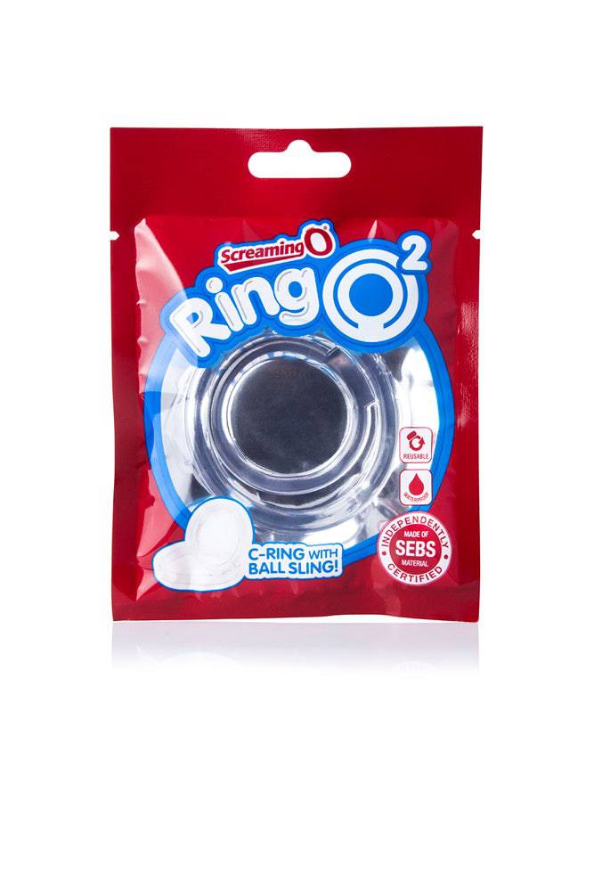 Screaming O - RingO - 2 Double Cock Ring with Ball Ring - Clear - Stag Shop