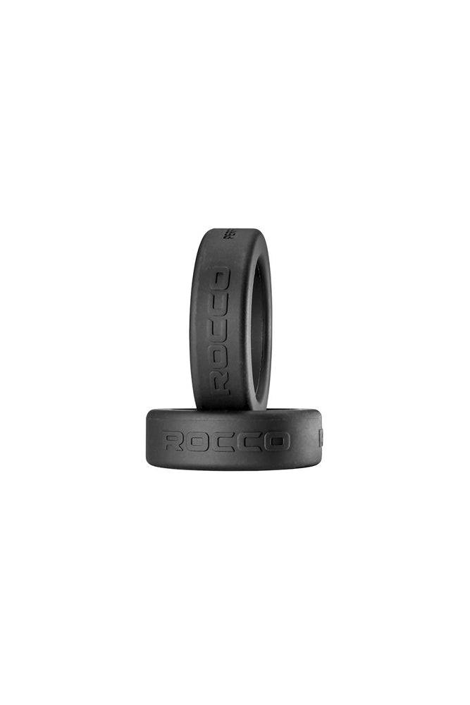 Perfect Fit - Rocco - Steele Hard Cock Ring - Black - Assorted Sizes - Stag Shop