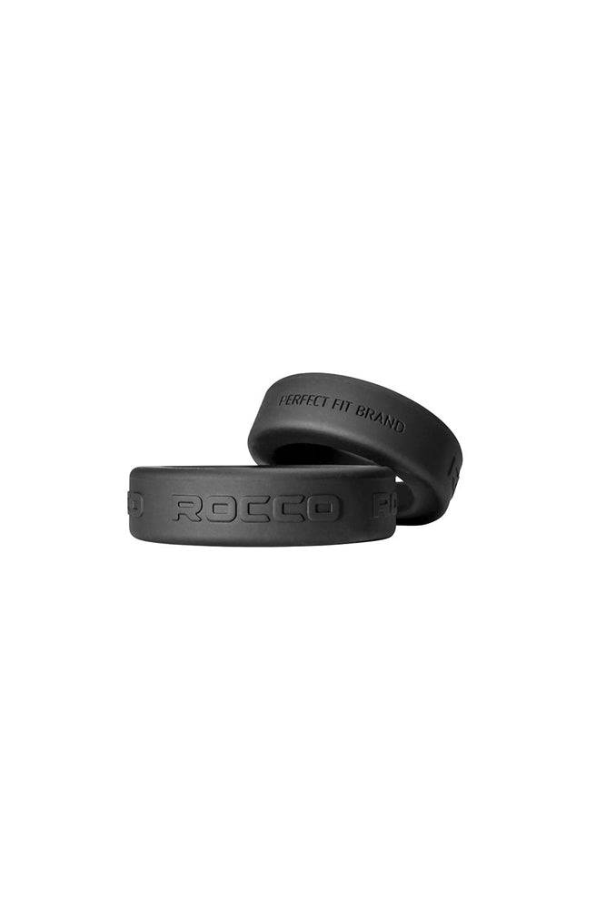 Perfect Fit - Rocco - Steele Hard Cock Ring - Black - Assorted Sizes - Stag Shop