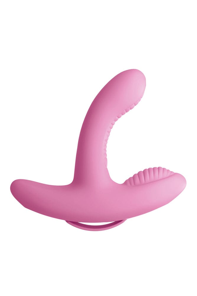 Pipedream - 3Some - Rock N' Grind Vibrator - Pink - Stag Shop