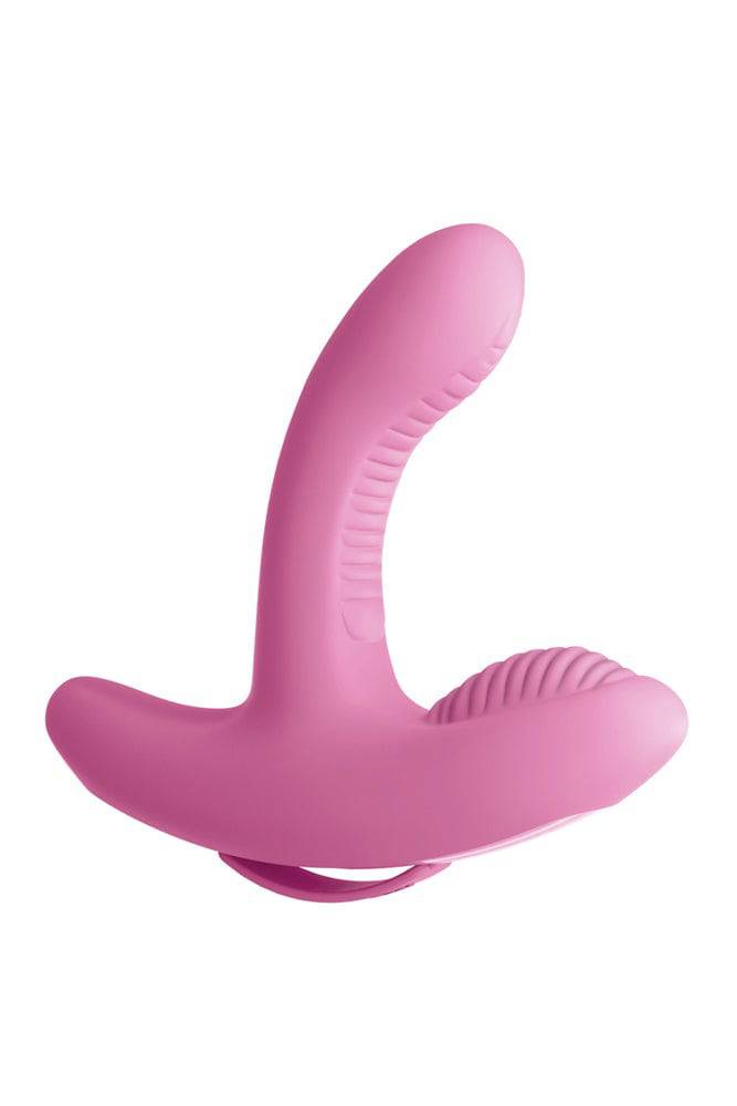 Pipedream - 3Some - Rock N' Grind Vibrator - Pink - Stag Shop