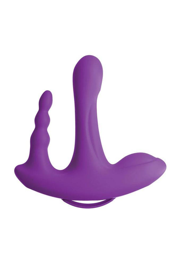 Pipedream - 3Some - Rock N' Ride Triple Vibrator - Purple - Stag Shop