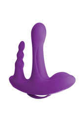 Pipedream - 3Some - Rock N' Ride Triple Vibrator - Purple - Stag Shop