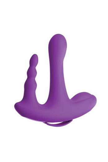 Pipedream - 3Some - Rock N' Ride Triple Vibrator - Purple - Stag Shop