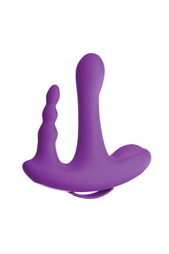 Pipedream - 3Some - Rock N' Ride Triple Vibrator - Purple - Stag Shop