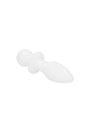 Shots Toys - Chrystalino - Rocker Glass Butt Plug - White - Stag Shop