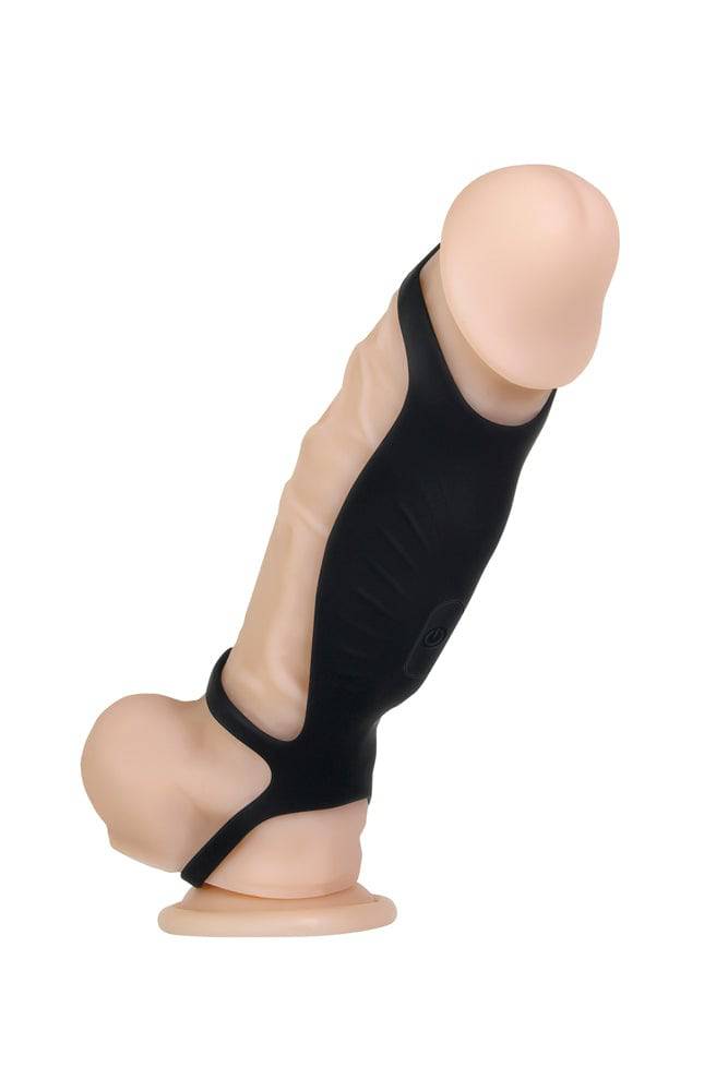 Evolved - Gender X - Rocketeer Vibrating Penis Extension - Black - Stag Shop
