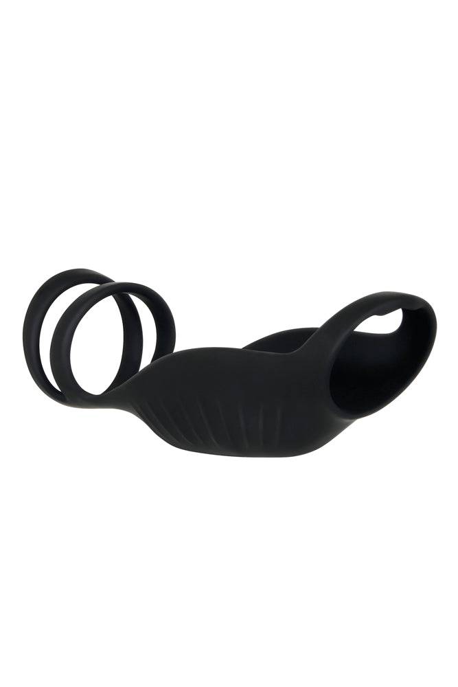Evolved - Gender X - Rocketeer Vibrating Penis Extension - Black - Stag Shop
