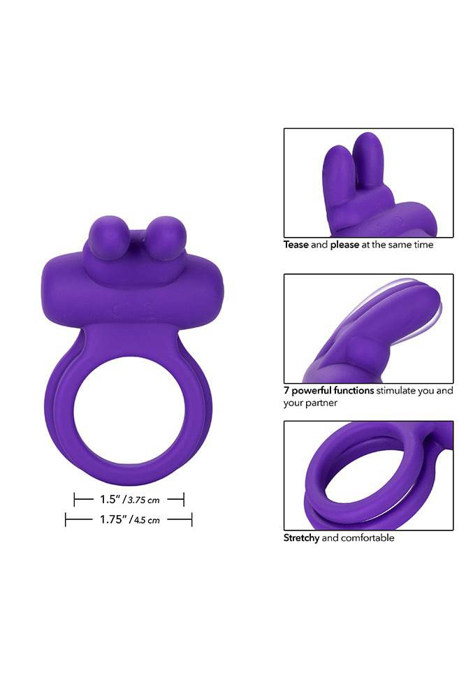 Cal Exotics - Couples Enhancer - Dual Rockin' Rabbit Couples Cock Ring - Stag Shop