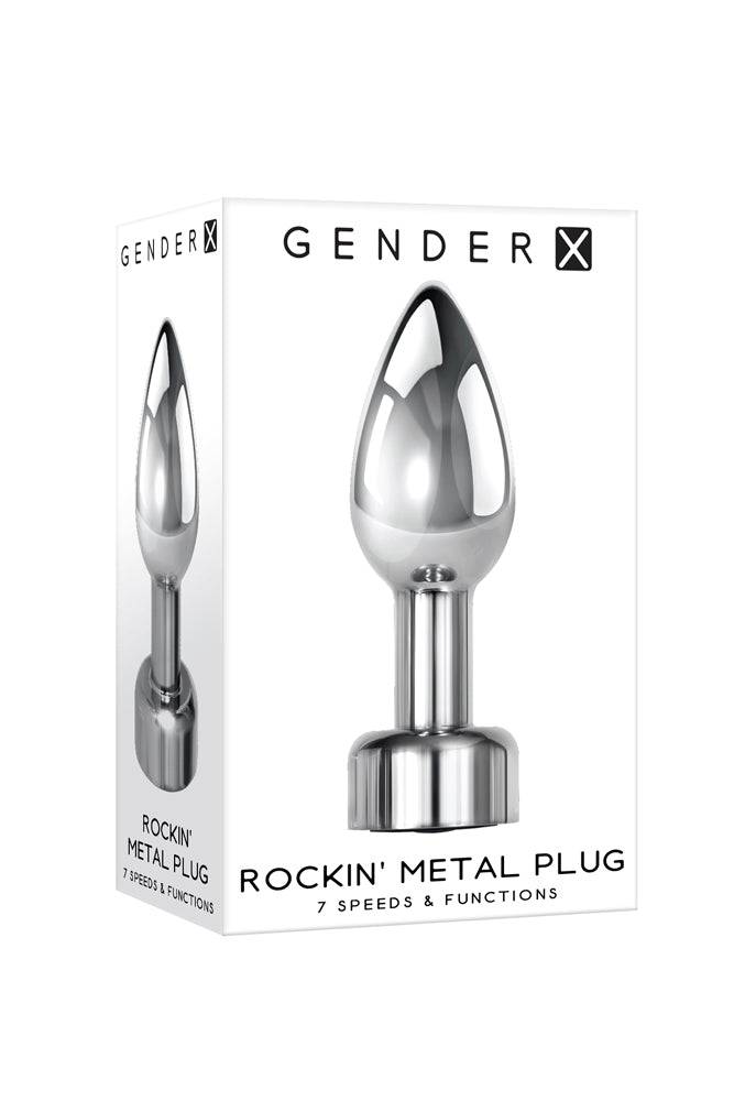 Evolved - Gender X - Rockin Vibrating Metal Plug - Silver - Stag Shop
