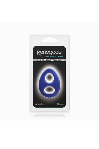NS Novelties - Renegade - Romeo Soft Cock Ring - Blue - Stag Shop