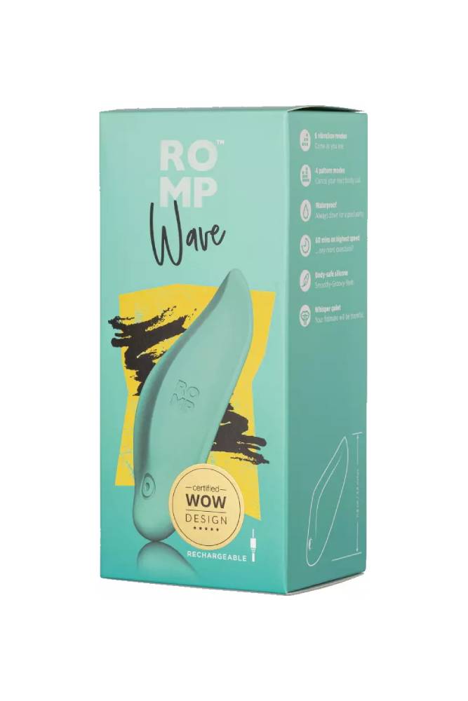 Romp - Wave Lay on Vibrator - Teal - Stag Shop