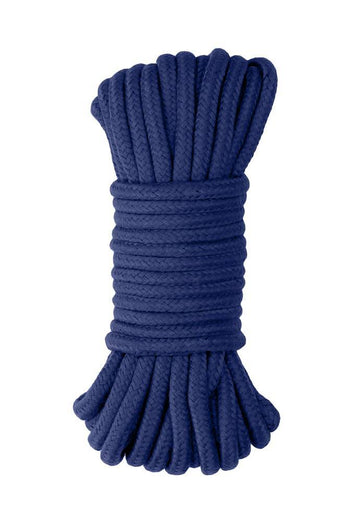 Ouch by Shots Toys - 10MT's Bondage Rope - Sailor Theme - Blue - Stag Shop