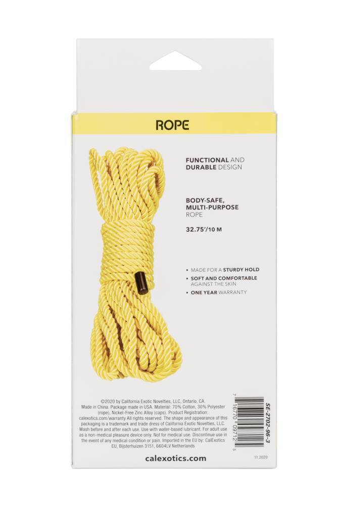 Cal Exotics - Boundless - Rope - Yellow - Stag Shop