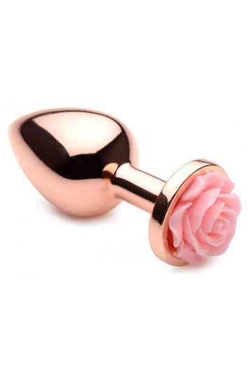 XR Brands - Booty Sparks - Pink Rose Gold Anal Plug - Medium - Stag Shop