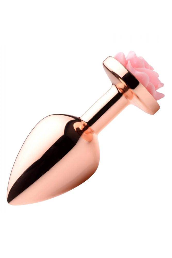 XR Brands - Booty Sparks - Pink Rose Gold Anal Plug - Medium - Stag Shop